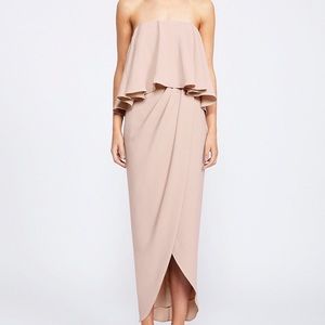 Shona Joy Core Strapless Frill Dress Size 10